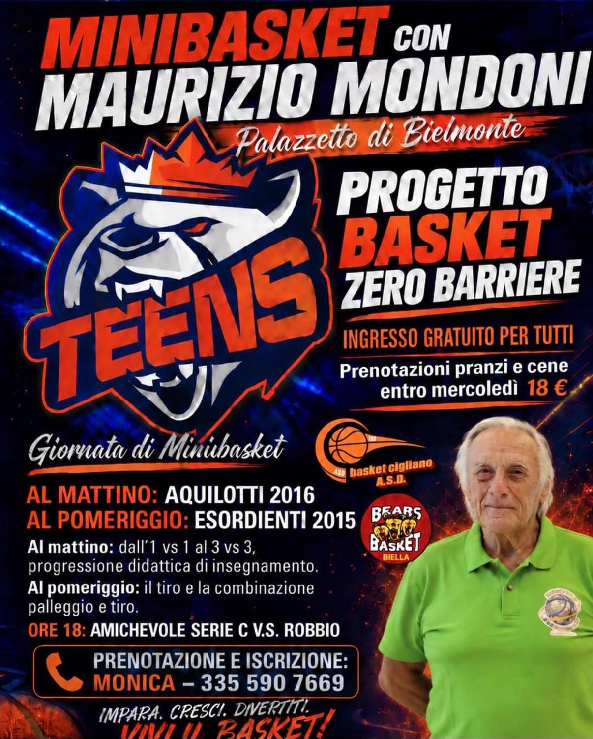 Minibasket con Maurizio Mondoni